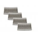 Curved Code 83 Roadbed Track - MagneLock -- 1/3 20′ Radius Curve pkg(4), HO, Lionel 8768074