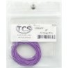 32-Gauge Wire - 20′ 6.1m Roll -- Violet (Purple), ALL, Train Control Systems 1225