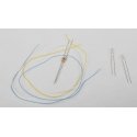 LED Kit -- Includes 2 Sunny White 1/8′ 3mm Diameter LEDs, 3 Wires, 2 680-Ohm Resistor, ALL, Train Control Systems 1289