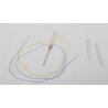LED Kit -- Includes 2 Sunny White 1/8′ 3mm Diameter LEDs, 3 Wires, 2 680-Ohm Resistor, ALL, Train Control Systems 1289