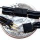 2-Pin Mini Connector Set (1 Male, 1 Female) -- .12 x .085 x .243′ with 7′ Attached Wires, ALL, Train Control Systems 1301