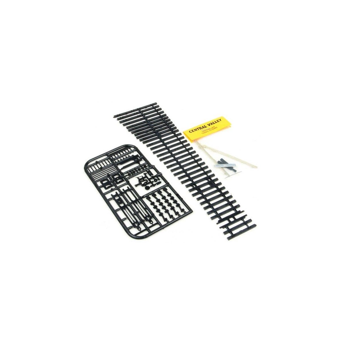 CVT Curvable Switch Kit -- Code 83 5 Left, HO, Central Valley 2581