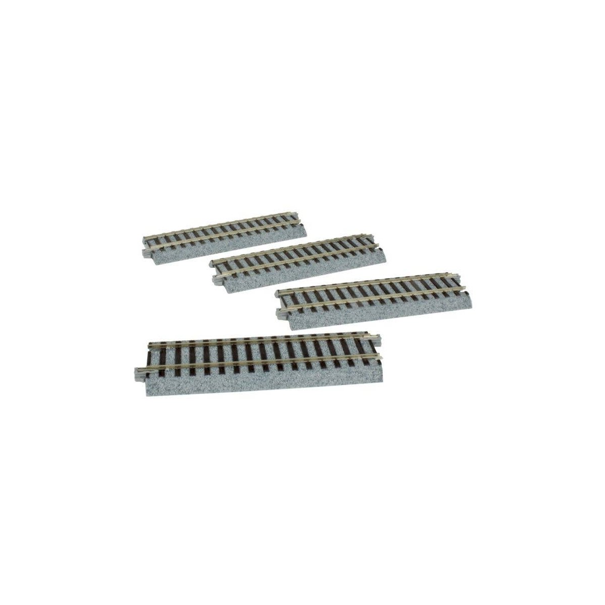 Unitrack - Straight Sections -- 4-7/8′ 123mm pkg(4), HO, Kato USA Inc 2140