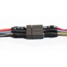 Mini Connector Set (1 Male, 1 Female) -- 6-Pin 2 x 3 Array Set .165 x .119 x .465′ w/6′ 15.2cm w/ Colored Wires, ALL, Train 