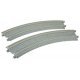 Unitrack CT Double-Track Superelevated Curve -- 45 Degrees, 11/12-3/8′ 28.2/31.5cm Radius, N, Kato USA Inc 20183