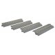 Straight Track w/Concrete Ties - Unitrack -- 4-7/8′ 123mm pkg(4), HO, Kato USA Inc 2141
