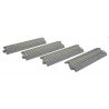 Straight Track w/Concrete Ties - Unitrack -- 4-7/8′ 123mm pkg(4), HO, Kato USA Inc 2141
