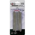 Concrete Tie Double-Track Straight -- 4-7/8′ 124mm pkg(2), N, Kato USA Inc 20023