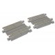 Straight Double Concrete Slab Track - Unitrack -- 2-7/16′ 6.2cm pkg(2), N, Kato USA Inc 20044