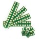 4-Point Junction Board pkg(25) -- Each: .33 x .28 x .03′ 8.38 x 7.11 x .76mm, ALL, Train Control Systems 1518