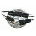 2-Pin Mini Connector -- With 6′ 15.2cm Purple Wires - .120 x .085 x .243′ 3 x 2.2 x 6.2mm, ALL, Train Control Systems 1521