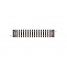 Code 80 Sectional Track - Setrack -- Straight - 3-7/16′ 8.7cm, N, Peco ST1