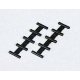 Flexible Track Insulated Joiners - Unitrack -- pkg(10), N, Kato USA Inc 24811