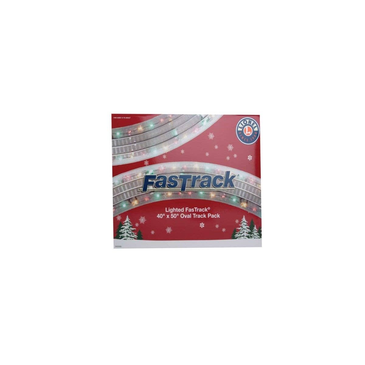 Lighted FasTrack Oval Set -- Oval - 40 x 50′ 102 x 127cm, O, Lionel 2025080