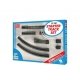 Code 80 Starter Track Set - Setrack -- Oval with 9′ 22.8cm Radius Curves, Planbook, N, Peco ST300