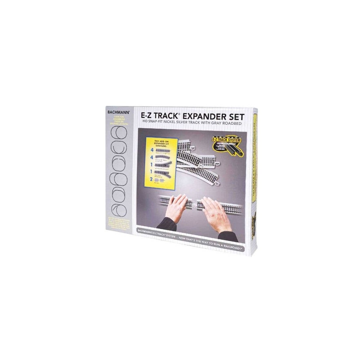 Expander Set - E-Z Track(R) -- Nickel-Silver Rail & Gray Roadbed, HO, Bachmann Industries 44594