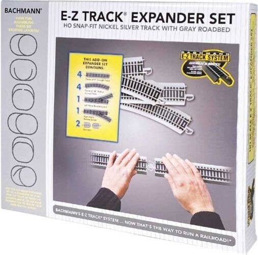 Expander Set - E-Z Track(R) -- Nickel-Silver Rail & Gray Roadbed, HO, Bachmann Industries 44594