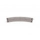 Code 80 Curved Track -- Standard Curve, 9′ Radius, 22-1/2 Degrees pkg(16), N, Peco ST3