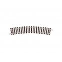 Code 80 Curved Track -- Standard Curve, 9′ Radius, 22-1/2 Degrees pkg(16), N, Peco ST3