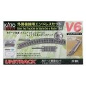 V6 Outer Oval Track Set - Unitrack -- Full Oval with 13-3/4′ 348mm Radius Curves, N, Kato USA Inc 20865