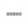 OO-9/HOe Straight Track - Setrack -- 3-7/16′ 8.7cm pkg(8), HOn30, Peco ST401