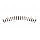 OO-9/HOe Curved Track - Setrack -- 1 9′ 22.8cm Radius, 45 Degree Sections, Double Sections pkg(4), HOn30, Peco ST412