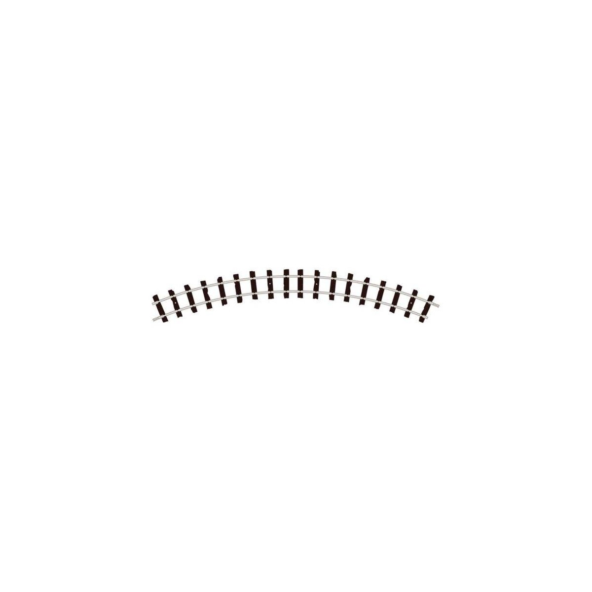 OO-9/HOe Curved Track - Setrack -- 1 9′ 22.8cm Radius, 45 Degree Sections, Double Sections pkg(4), HOn30, Peco ST412