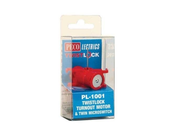TwistLock Turnout Motor and Micro Switch - PECOLectrics, All Scales, Peco PL1001