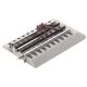 FasTrack(TM) Track w/Roadbed - 3-Rail -- Lighted Bumper 5′ 12.7cm pkg(2), O, Lionel 612035