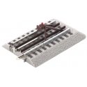 FasTrack(TM) Track w/Roadbed - 3-Rail -- Lighted Bumper 5′ 12.7cm pkg(2), O, Lionel 612035