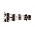 Code 100 Setrack -- Medium-Radius Wye Insulfrog 6-11/16` 170mm Long, 33-27/32` 85.96cm Radiu, HO, Peco ST247