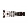 Code 100 Setrack -- Medium-Radius Wye Insulfrog 6-11/16` 170mm Long, 33-27/32` 85.96cm Radiu, HO, Peco ST247