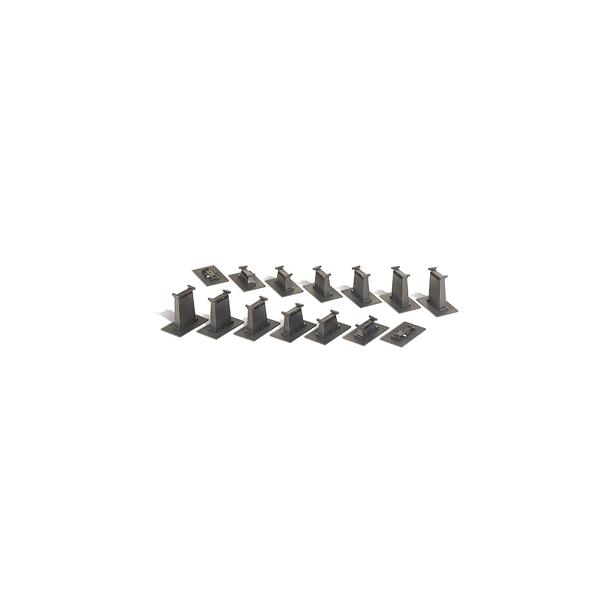E-Z Track Accessories -- 16-Piece Graduated Pier Set, N, Bachmann Industries 44871