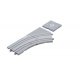 Street Track - Unitram -- Double Track Right Hand Curve 7-1/16′ 180mm Radius 45 Degrees, N, Kato USA Inc 40104