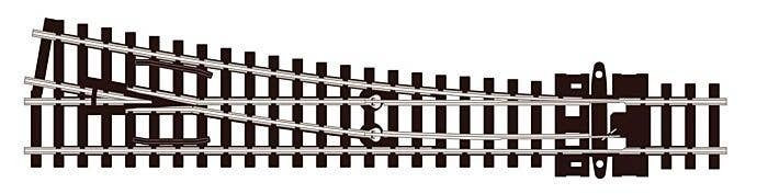 Code 55 Unifrog Medium-Radius Turnout -- Right Hand, N, Peco SLU395F