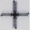 Track Crossing -- 90-Degree, 4-7/8′ 124mm, N, Kato USA Inc 20320