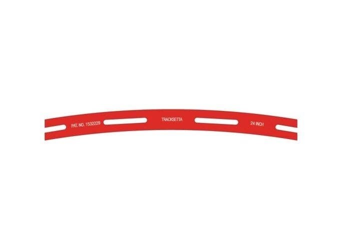 Tracksetta Track Laying Template -- 24′ 61cm Radius Curve, HO, Peco OOT24