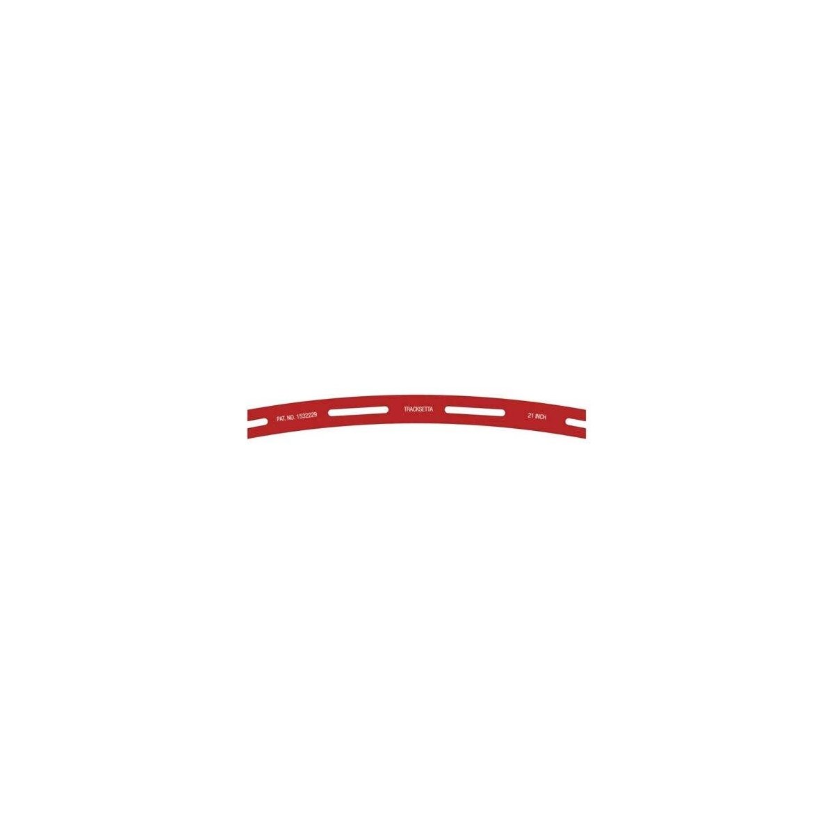 Tracksetta Track Laying Template -- 21′ 53.3cm Radius Curve, HO, Peco OOT21