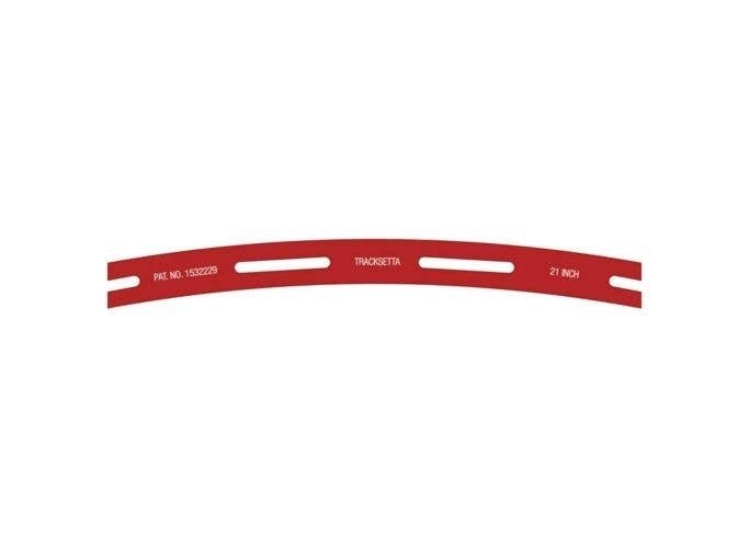 Tracksetta Track Laying Template -- 21′ 53.3cm Radius Curve, HO, Peco OOT21