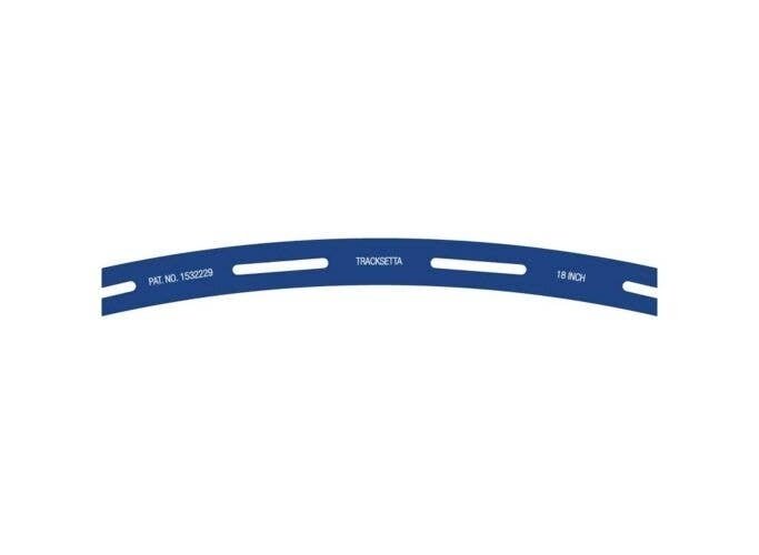 Tracksetta Track Laying Template -- 18′ 45.7cm Radius Curve, HO, Peco OOT18