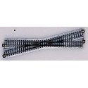 Track Crossings - 15-Degree, 7-5/16′ 186mm -- Left, N, Kato USA Inc 20300