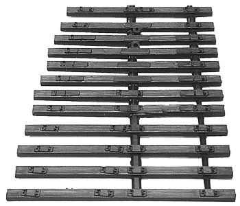 CVT Curvable Switch Tie Strip -- 9 Right, HO, Central Valley 2902