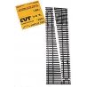 CVT Curvable Switch Tie Strip -- 8 Left, HO, Central Valley 2801