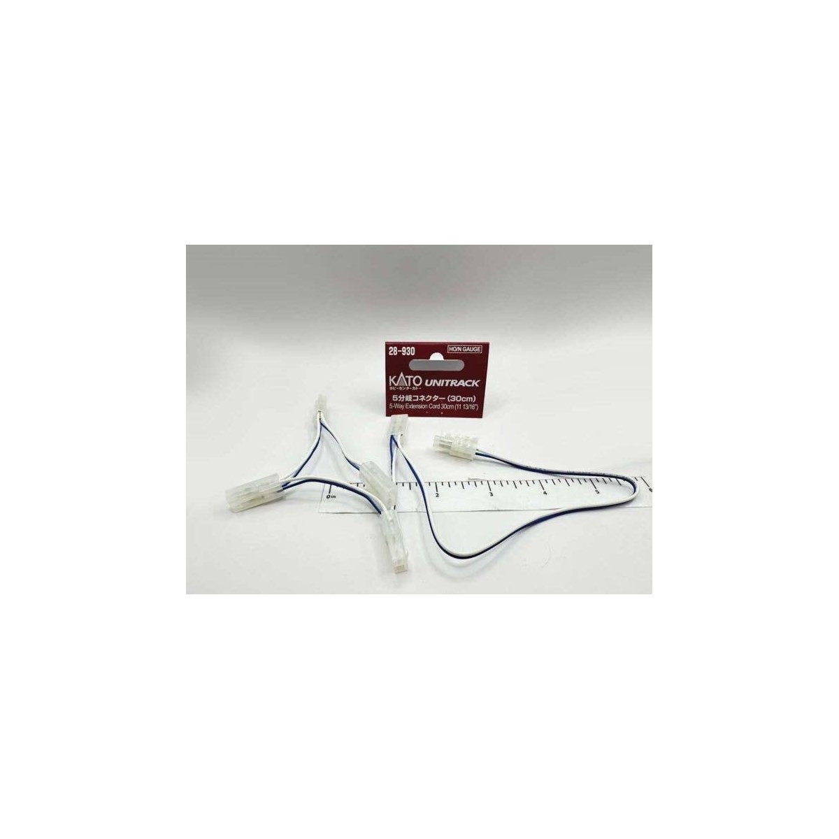 5-Way Extension Cord - Unitrack -- 35′ 88.9cm, All Scales, Kato USA Inc 28930