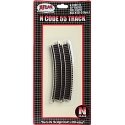 Code 55 Track w/Nickel-Silver Rail & Brown Ties -- 10′ Radius Full Curve pkg(6), N, Atlas Model Railroad Co. 2010