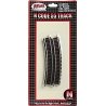 Code 55 Track w/Nickel-Silver Rail & Brown Ties -- 10′ Radius Full Curve pkg(6), N, Atlas Model Railroad Co. 2010