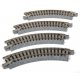 Compact Curve - Unitrack -- Radius: 4-5/8′ 11.7cm pkg(4), N, Kato USA Inc 20176