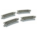 Curved Track -- R216mm, 15-Degree pkg(4), N, Kato USA Inc 20171
