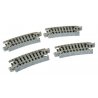 Curved Track -- R216mm, 15-Degree pkg(4), N, Kato USA Inc 20171