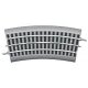 FasTrack(TM) Track w/Roadbed - 3-Rail -- 1/2 O-36 Curve, O, Lionel 612022